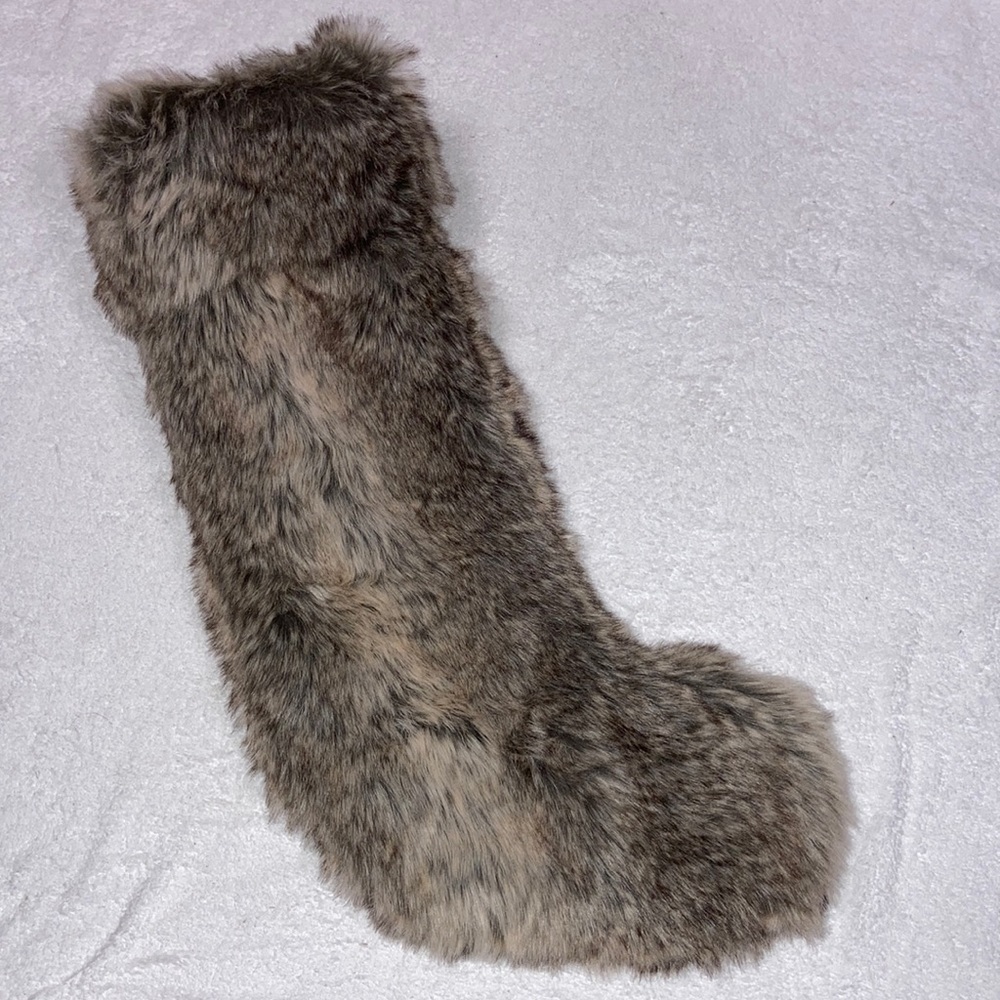 Wayfair faux fur Christmas stocking